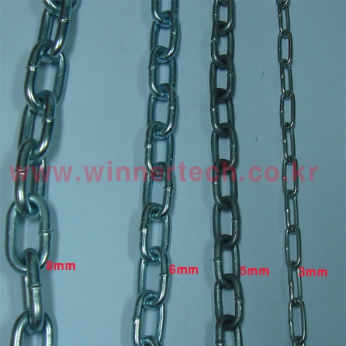 [KR]쇠사슬/스틸체인(Steel Chain)(8mm 미터단위 판매) 확대보기